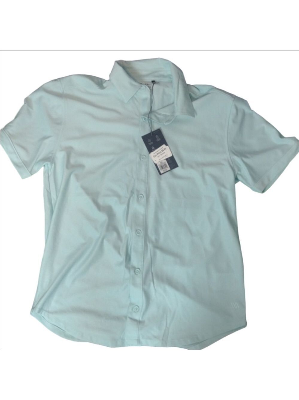Vrst NWT Light Table Button Down Shirt Sleeve Shirt Small Size